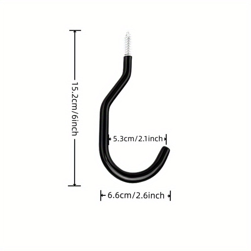Heavy Duty Wall Storage Hangers Garage Hooks - Perfect for Ladders, Bikes, Hoses