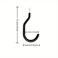 Heavy Duty Wall Storage Hangers Garage Hooks - Perfect for Ladders, Bikes, Hoses