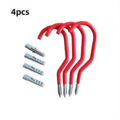Heavy Duty Wall Storage Hangers Garage Hooks - Perfect for Ladders, Bikes, Hoses
