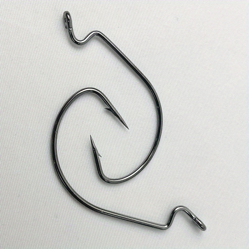 10pcs High Carbon Steel Wide Gap Hook for Deep Sea Fishing
