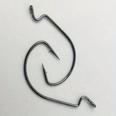 10pcs High Carbon Steel Wide Gap Hook for Deep Sea Fishing