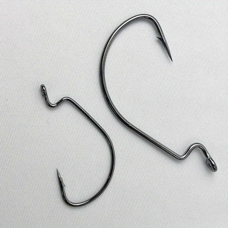 10pcs High Carbon Steel Wide Gap Hook for Deep Sea Fishing