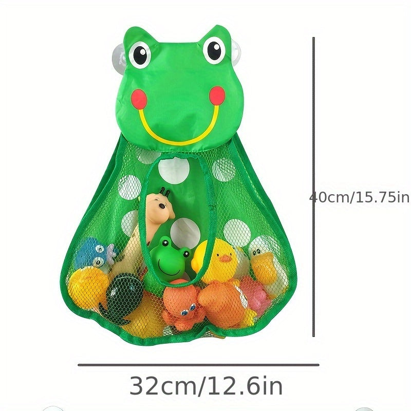 Bathroom Toy Storage Bag with Suction Cups