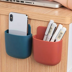 Adhesive Remote Control Holder Wall Mounted Organizer Box Tray