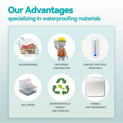 2pcs Transparent Waterproof Adhesive Leak Repair No Need To Break Tiles