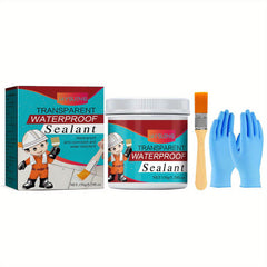 2pcs Transparent Waterproof Adhesive Leak Repair No Need To Break Tiles
