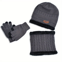 Kids Winter Beanie Scarf Gloves Set
