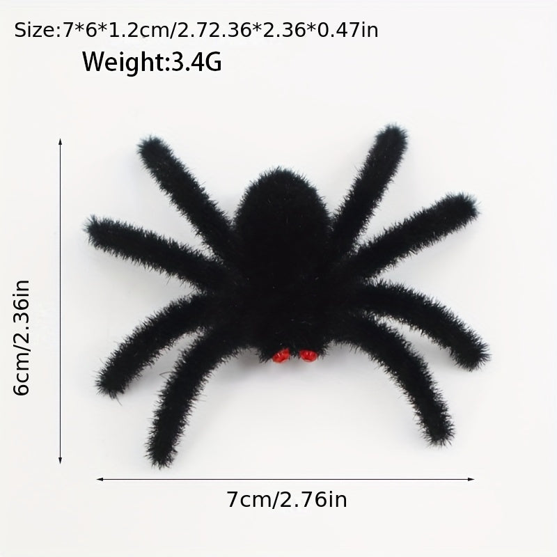 Halloween Spider Flocking Set with Diamond Eyes