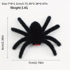 Halloween Spider Flocking Set with Diamond Eyes