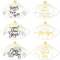 6pcs 3D Paper Hat Year Party Photo Props Party Supplies Decoration