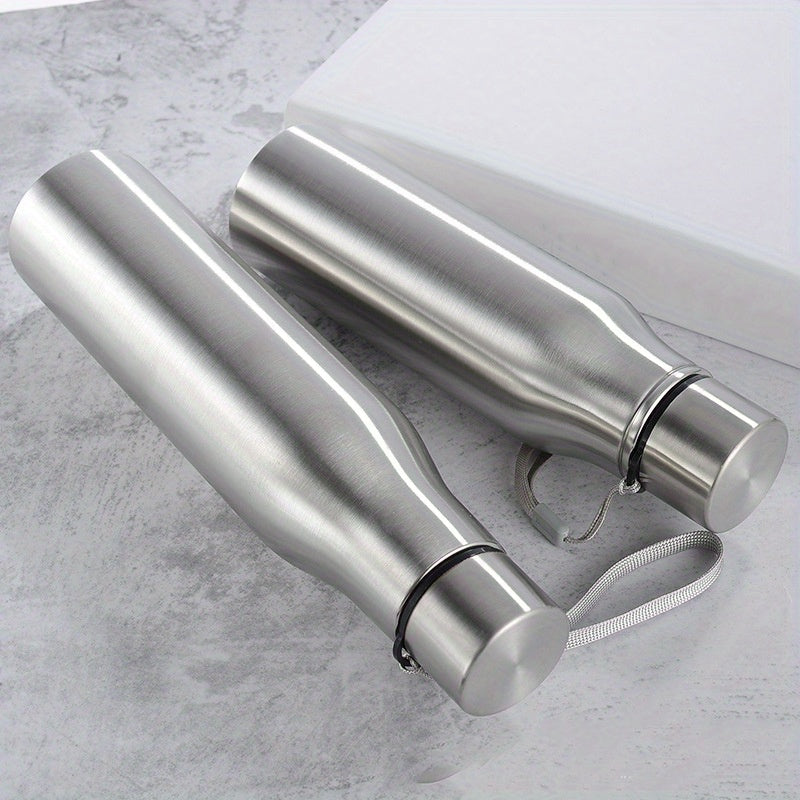 Large Capacity Stainless Steel Sports Water Bottle with Handle