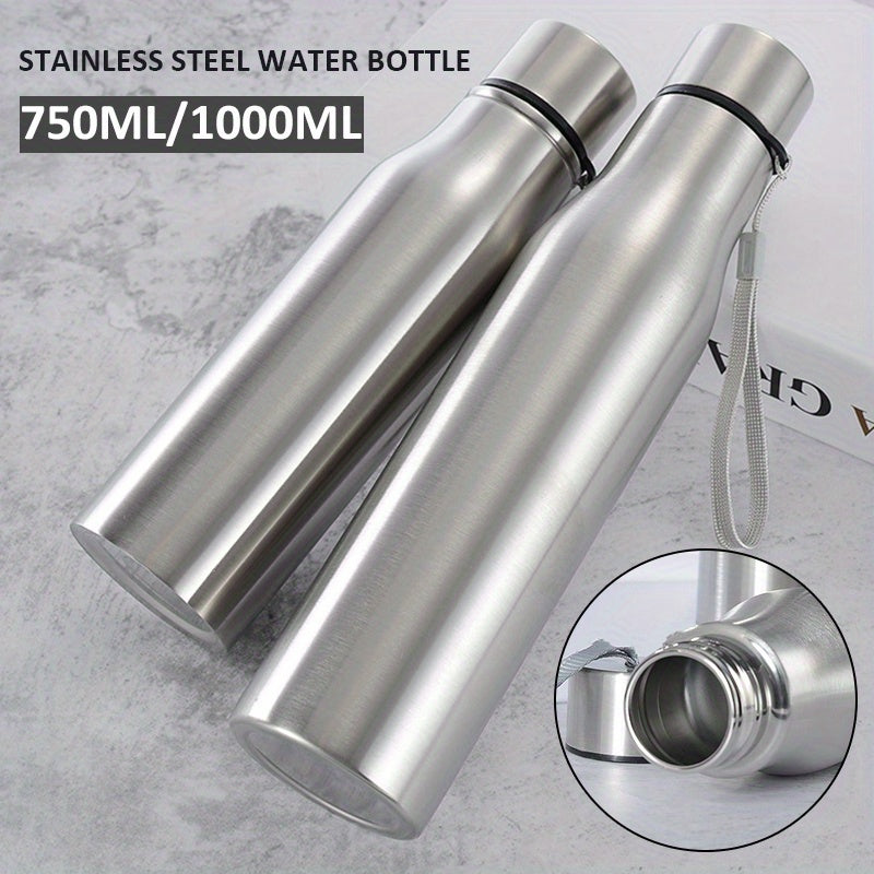 Large Capacity Stainless Steel Sports Water Bottle with Handle