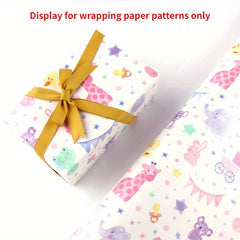 Animal Wrapping Paper Birthday Gift DIY Cartoon Gift Wrap