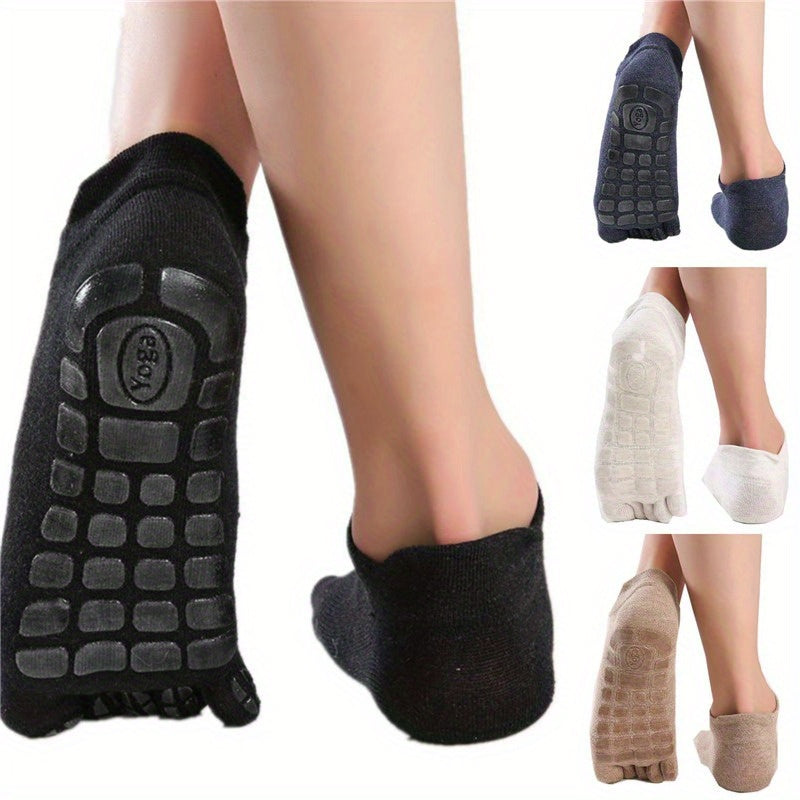 Unisex Yoga Socks Non-slip Breathable Sports Socks With Grips