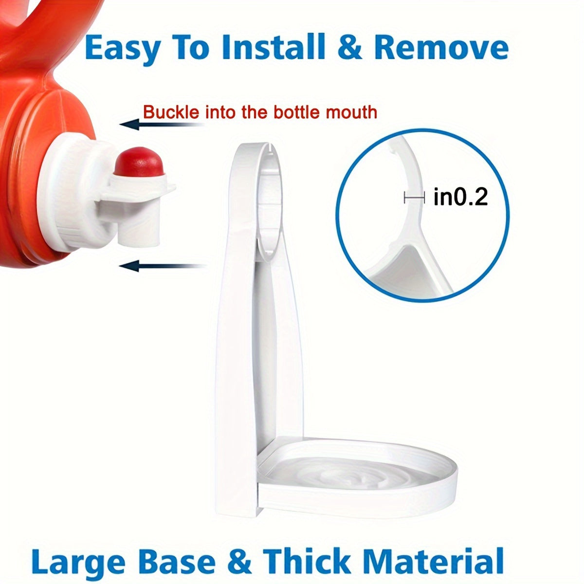 Laundry Detergent Cup Holder Portable Tight On Bottle Spouts