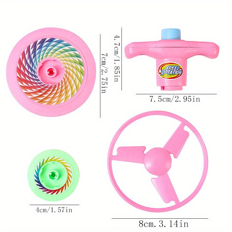 12pcs Spinning Top Launch Bamboo Dragonfly Game Party Favor