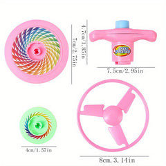 12pcs Spinning Top Launch Bamboo Dragonfly Game Party Favor