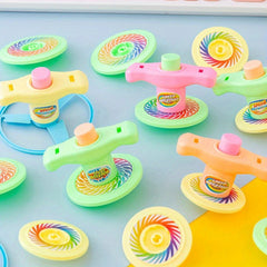 12pcs Spinning Top Launch Bamboo Dragonfly Game Party Favor