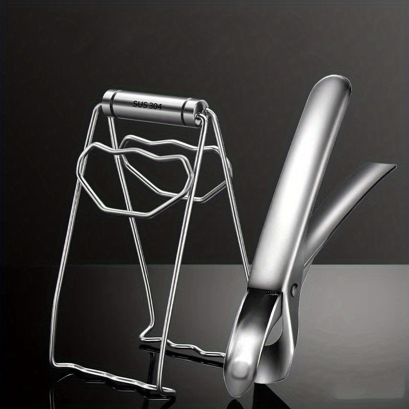 Stainless Steel Outdoor Kitchenware Set with Bowl Remover & Steamer Clip