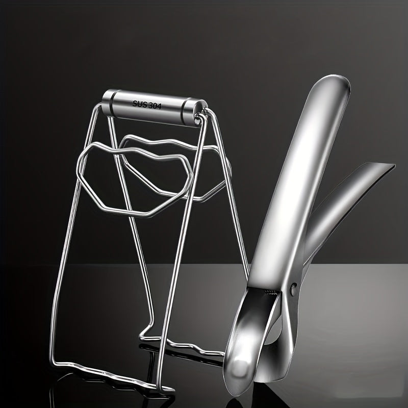 Stainless Steel Outdoor Kitchenware Set with Bowl Remover & Steamer Clip
