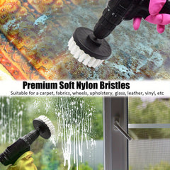 22pc Drill Brush Attachment Set Power Cleaning Scrub Bathroom Tub Tile Corn