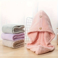 Microfiber Hair Towel Water Absorbent Hair Drying Towel Bath Towel