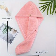 Microfiber Hair Towel Water Absorbent Hair Drying Towel Bath Towel