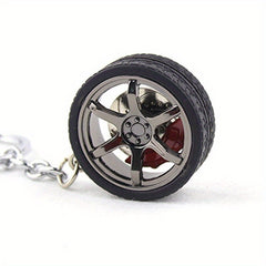 Car Wheel Tire Key Chain Keyring Pendant