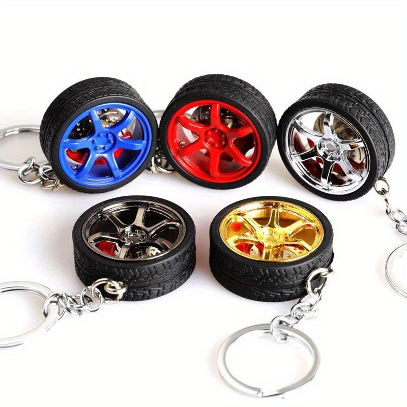 Car Wheel Tire Key Chain Keyring Pendant