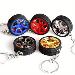 Car Wheel Tire Key Chain Keyring Pendant
