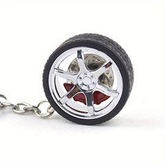 Car Wheel Tire Key Chain Keyring Pendant