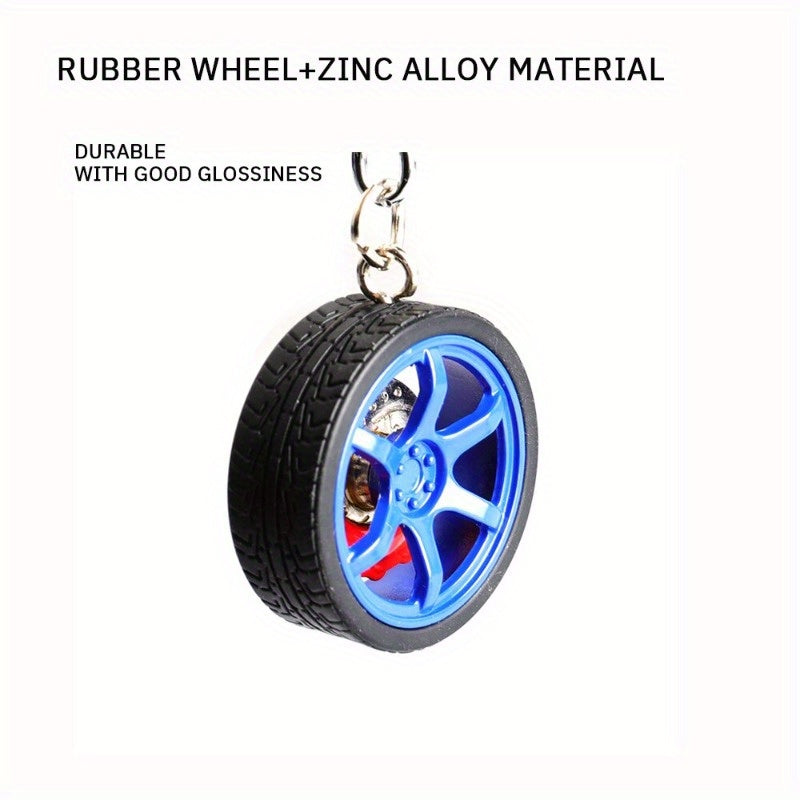 Car Wheel Tire Key Chain Keyring Pendant