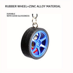 Car Wheel Tire Key Chain Keyring Pendant