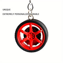 Car Wheel Tire Key Chain Keyring Pendant