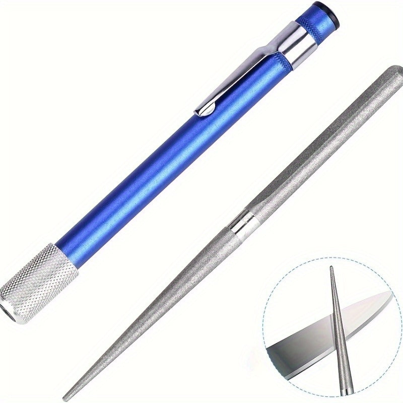 Portable Scissor Sharpener With Retractable Rod for Camping