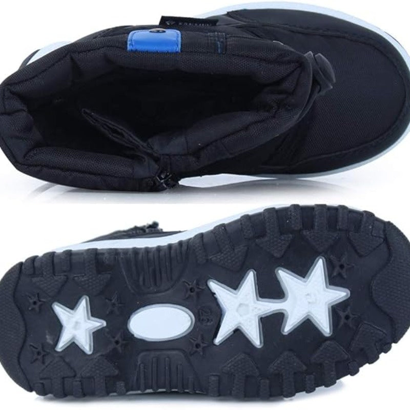 Girl's High Top Snow Boots Warm Fleece Non-Slip Plush Cozy Hiking Shoes