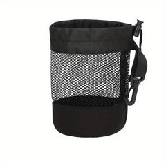 Golf Mesh Bag Single Side Drawstring Strap w/ Pocket
