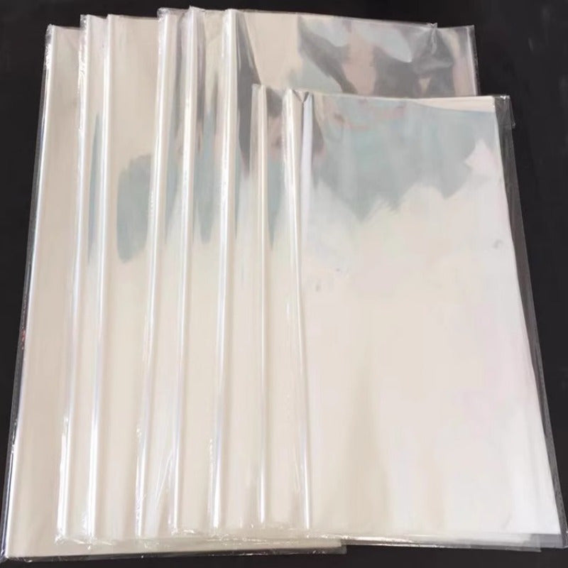 40 Sheets Transparent Packaging Glass Paper Fresh Flower Bouquet Water Resistant