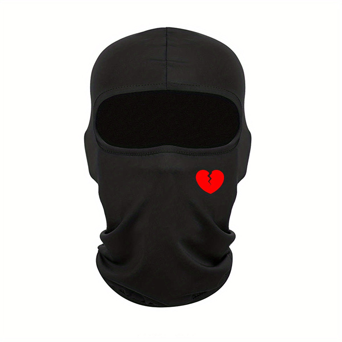 Broken Heart Printed Face Mask Balaclava Windproof Hat For Men Women