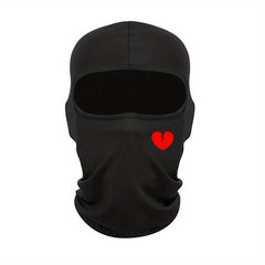 Broken Heart Printed Face Mask Balaclava Windproof Hat For Men Women