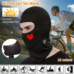 Broken Heart Printed Face Mask Balaclava Windproof Hat For Men Women