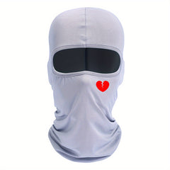 Broken Heart Printed Face Mask Balaclava Windproof Hat For Men Women