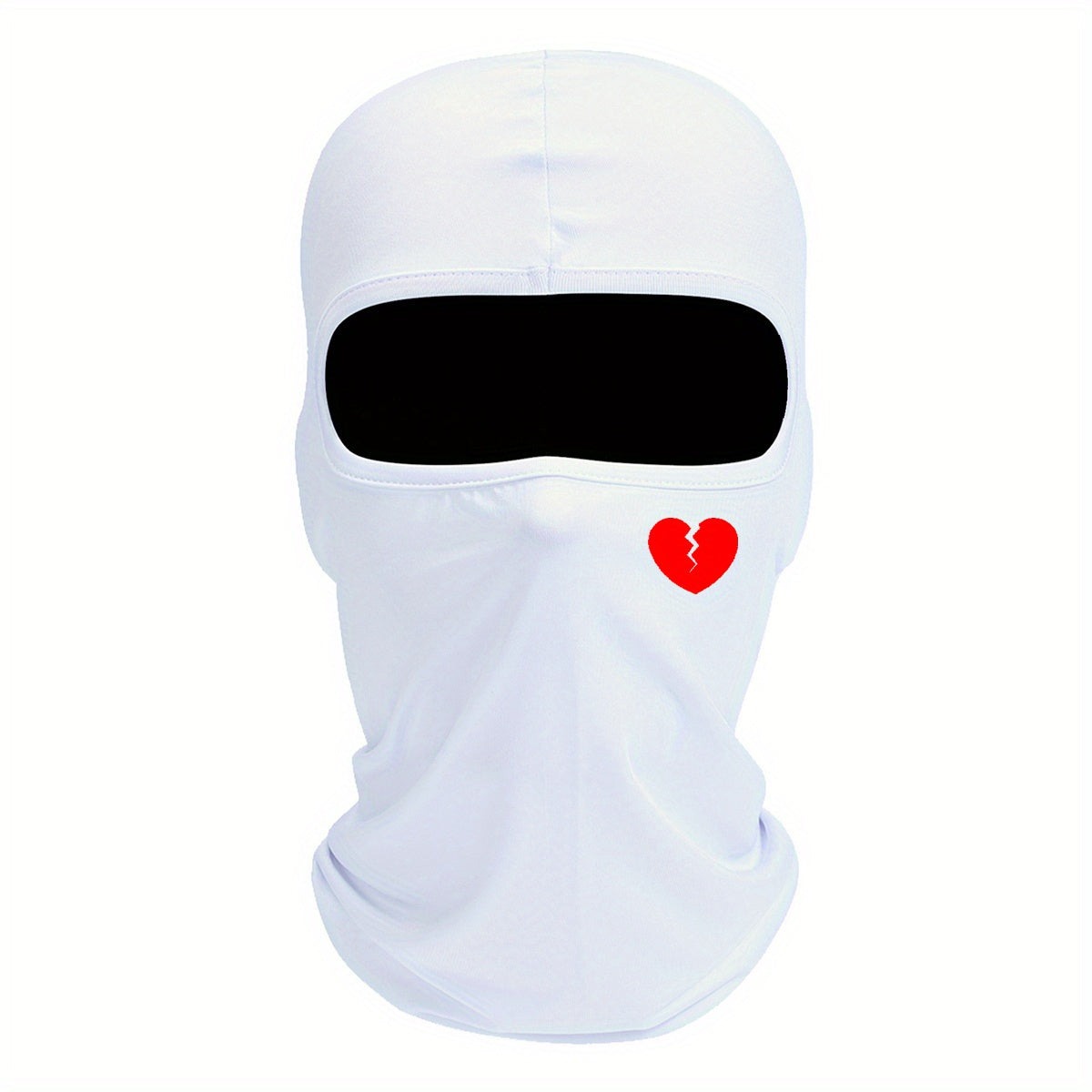 Broken Heart Printed Face Mask Balaclava Windproof Hat For Men Women