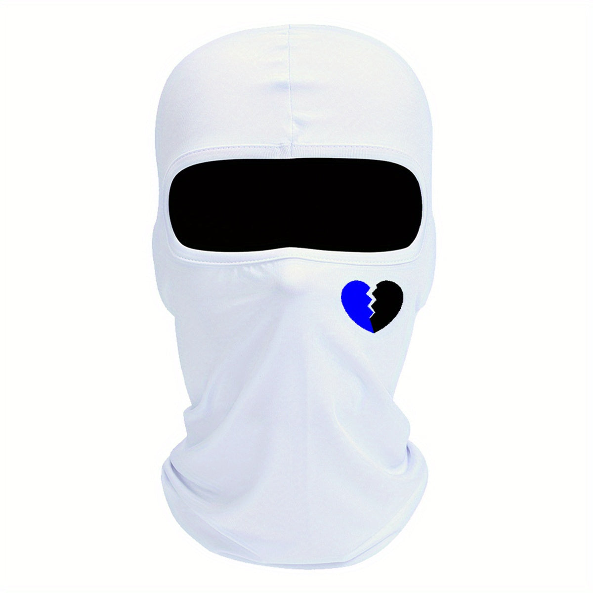 Breathable Balaclava Heart Printed Mask Motorcycle Head Cover Full Face Mask