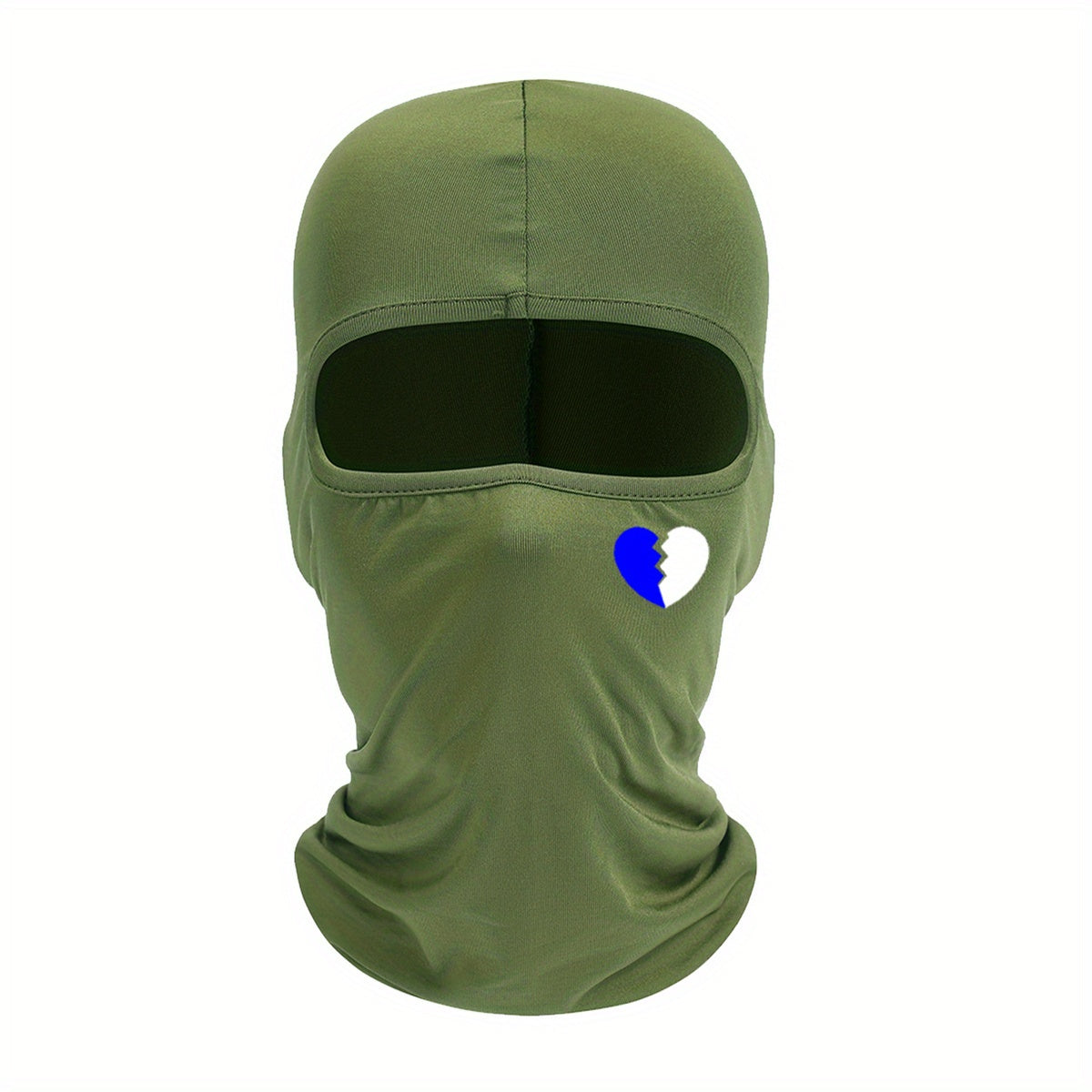Breathable Balaclava Heart Printed Mask Motorcycle Head Cover Full Face Mask