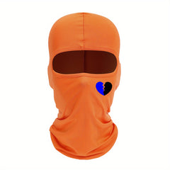 Breathable Balaclava Heart Printed Mask Motorcycle Head Cover Full Face Mask