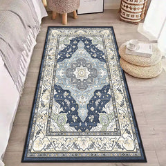 Vintage Boho Area Rug Soft Thickened Floor Mat Non Slip Machine Washable Carpet