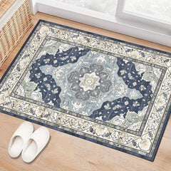 Vintage Boho Area Rug Soft Thickened Floor Mat Non Slip Machine Washable Carpet