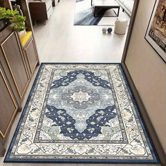 Vintage Boho Area Rug Soft Thickened Floor Mat Non Slip Machine Washable Carpet