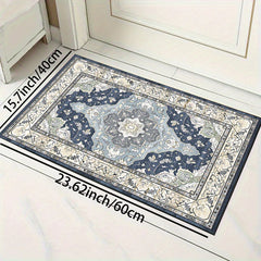 Vintage Boho Area Rug Soft Thickened Floor Mat Non Slip Machine Washable Carpet